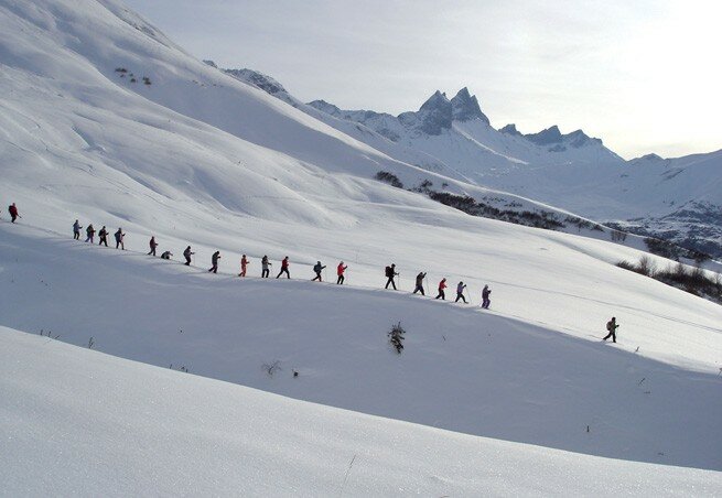 station ski albiez montrond alpes du nord savoie - PL Molbert